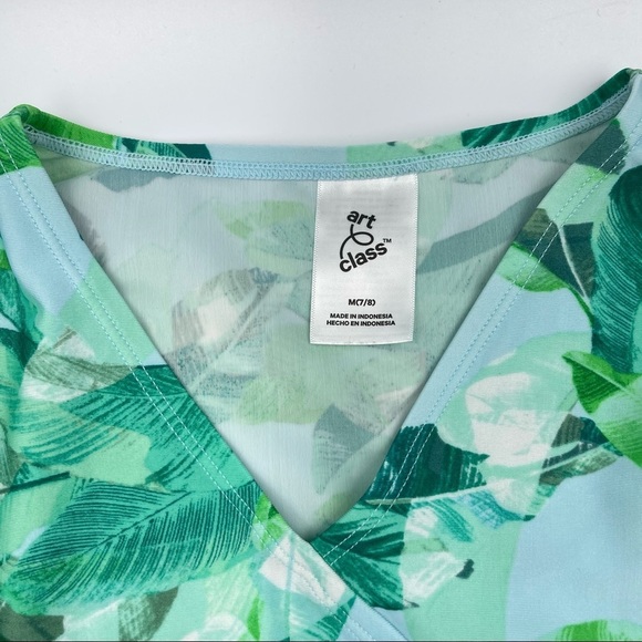 Art Class Girls Sz M 7-8 Rashguard Top Long Sleeves - Picture 5 of 11